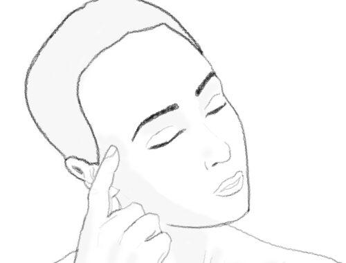 Prendre conscience Femme dessinée